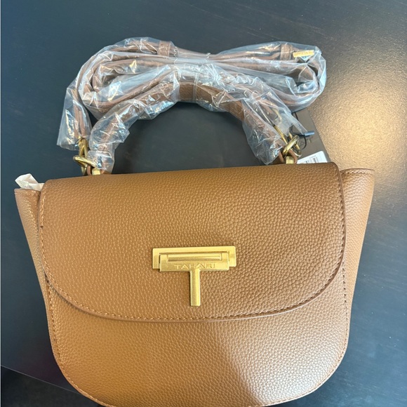 Tahari Handbags - NWT Tahari Crossbody Bag in Rich Tan